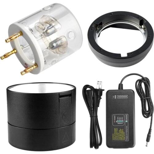Godox Original 400w Spare Flash Tube / AD-R10 Standard Reflector / C400P Battery Charger / Bowens Mount for Witstro AD400Pro