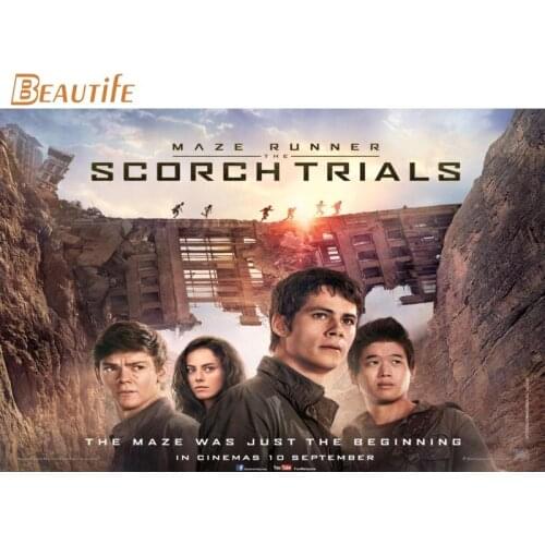 Hot Sale Custom Maze Runner Poster Home Decoration Fashion Silk Fabric Wall Poster Custom Poster
