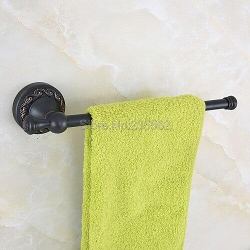 Wall-Mounted Black Oil Rubbed Bronze Towel Ring Bathroom Towel Holder Towel Rack Bathroom Accessories Lba460