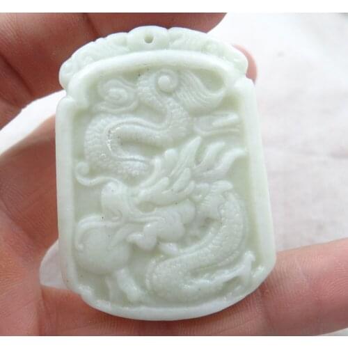 Natural stone Turquoises Quartz crystal hand-carved Dragon amulet pendant for diy jewelry making necklace Accessories