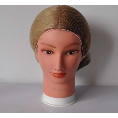 Invisible hair nets disposable hairnet 20inch brown color dance hair net small net dancing net