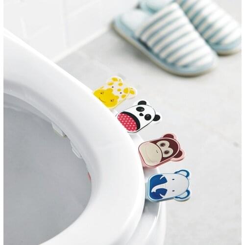 Nordic Simple Toilet Seat Cover Lifter Non-slip Sanitary Portable Toilet Lids Handle Creative Toilet Clamshell Bathroom Supplies