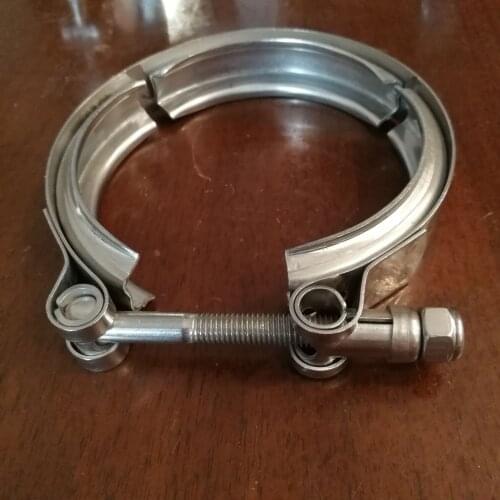 Stainless steel extra wide V-Band Coupling for holding filter housings together turbine exhaust pipe 11mm v band clamp