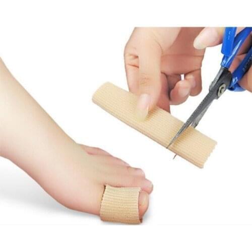 15cm Fabric Gel Tube Ribbed Bandage Finger and Toe Protector Hand Foot Pain Relief Cover for Corns Feet Can Cilp 200pcs