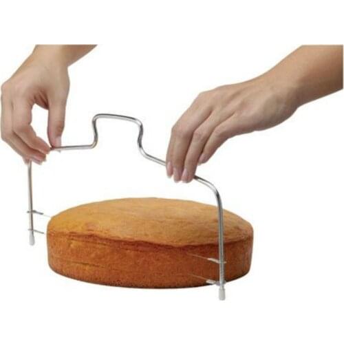 Baking Cake Cutter tools stainless steel cake leveler Pizza Dough slicer with height adjustable