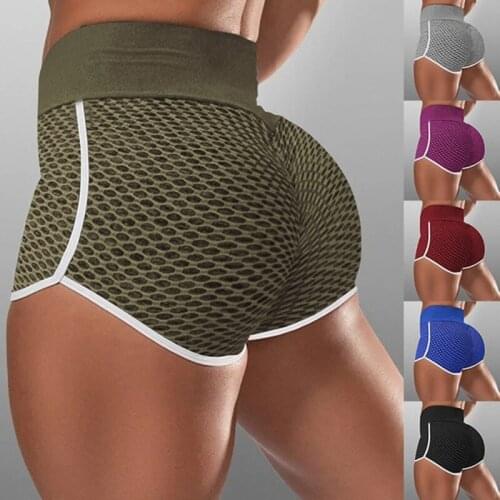 High Waist Workout Shorts Seamless Fitness Yoga Shorts Scrunch Butt Yoga Running Shorts Sport Women Gym Leggings
