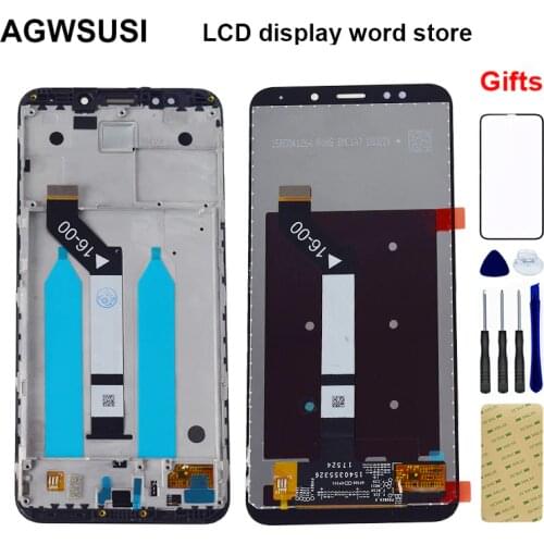 For Xiaomi Redmi 5 Plus LCD Display Touch Screen Digitizer Sensor Panel For Xiaomi Redmi 5Plus LCD Touch Assembly Frame 10 Touch