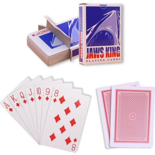 1 Deck 56 pieces Paper Playing Cards Fun Full Poker Game Set Creative Gift Durable Poker