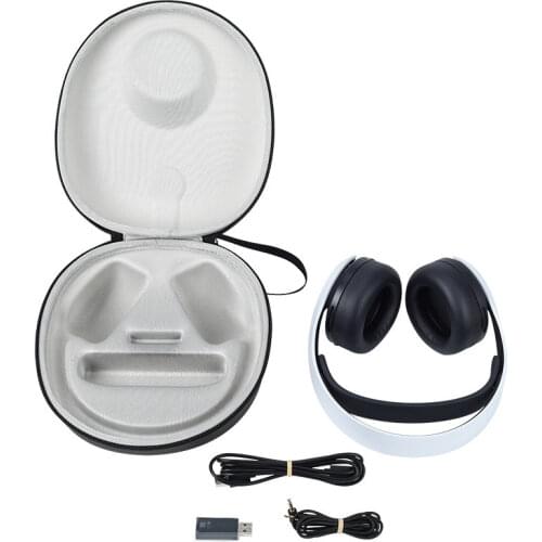 10PCS Portable Storage Bag For PULSE 3D Wireless Headset Shockproof Anti-fall Travel Carrying Case Cover Zipper Box For PS5 Head
