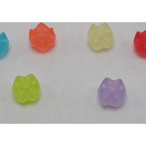 200 Mixed Jelly Color Acrylic Wheel Gear Spacer Beads 9mm Jewelry Kids Crafts