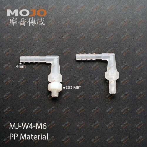 2020 Free shipping MJ-W4-M6 Elbow pcb mounting connector fitting 100pcs