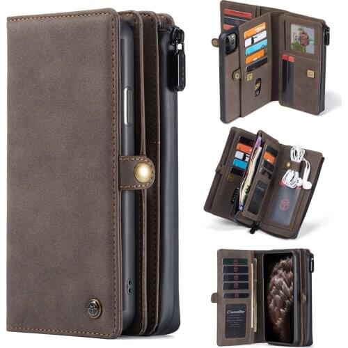 5pcs/lot CaseMe 018 wallet Leather Case Card Holder Wallet Cover For Samsung A52 A72 A51 A71 S21 S20 Note 20 Ultra Plus 5G