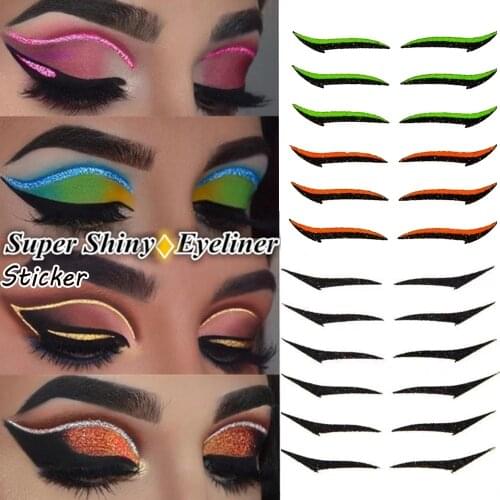 Reusable Eyeliner Sticker for eyes Eyelid Sticker Waterproof Eyeliner Eyeshadow Cat Eye Makeup Double Eyelid Sticker Makeup Tool
