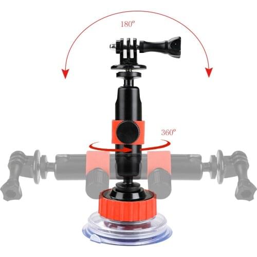 Car Suction Cup Sucker Car Holder Mount For GoPro Action Camera Osmo Xiaomi SOOCOO SJCAM Eken Glass Suction Cup Bracket