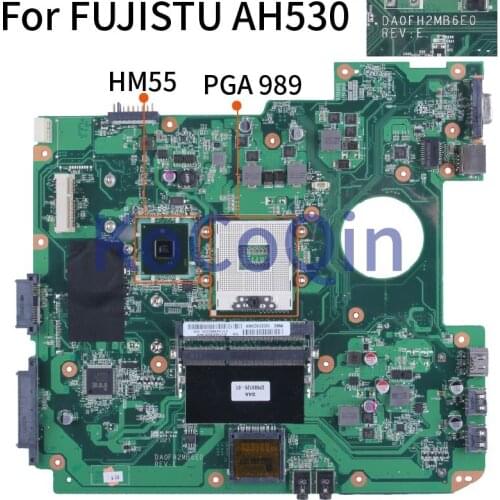 CP489126-01 For FUJISTU FMV-A530 AH42/C AH530 PGA 989 Notebook Mainboard HM55 DA0FH2MB6E0 DDR3 CP489126-01 Laptop Motherboard