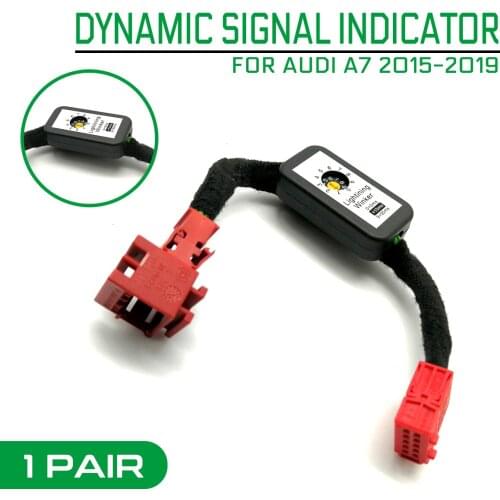 Dynamic Turn Signal Indicator LED Taillight Add-on Module Wire For Audi A7 4GA 4GF Sportback 2012 2013 2014 2015 2016 2017-2019