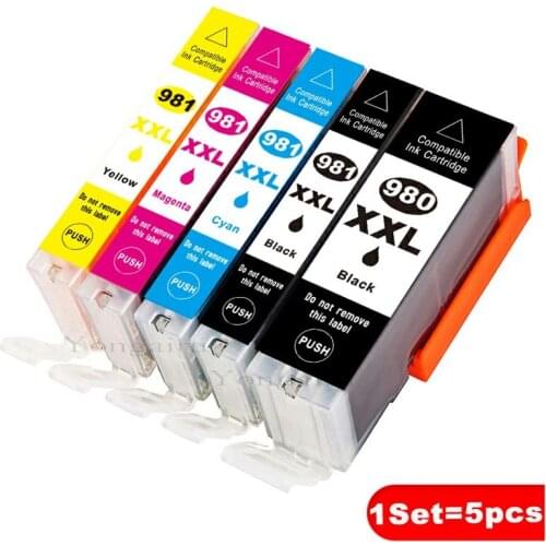 For Canon PGI-980XXL CLI-981XXL PIXMA TS8190 TS8195 (six colors) Printer Compatible Ink Cartridge 980 981