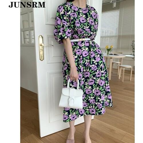 JUNSRM Floral Summer Dresses