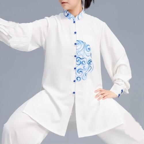 Chinese Clothing Store Wushu Clothing 2019 Spring Summer Han Fu Wing Chun Tang Suit Kung Fu Outfit Tai Chi Clothing TA1524