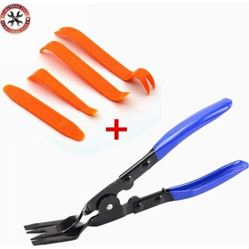 4pcs Auto Radio Car Panel Clip Door Trim Dash Removal Installer Portable Pry Kit Repair Tools Car Headlight Installation