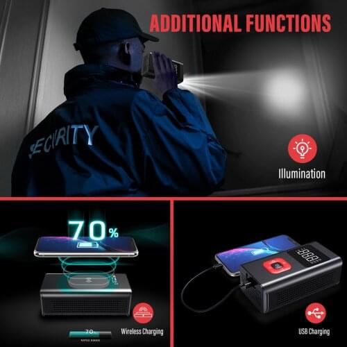 Wireless Rechargeable Car 150PSI Air Compressor Mini Handheld Electric Digital Ball Bicycle Motorbike Tyre Air Inflator Pump