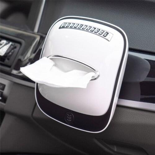 HOT Multi-functional Car Tissue Napkin Holder Creative Solid Tissue Organizer Storage Box Anti-slip Auto Interior Accessories