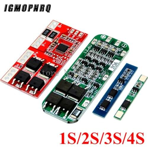 1S 2S 3S 4S 3A 20A 30A Li-ion Lithium Battery 18650 Charger PCB BMS Protection Board For Drill Motor Lipo Cell Module