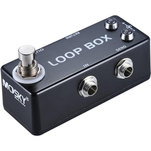 MOSKY Loop Box Mini Guitar Effect Pedal Electric Guitar Acoustic Effects Pedal Loop Station Reverb Pedal Synthesizer Sound Mixer