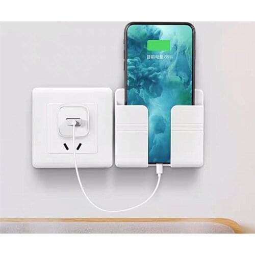 Wall Charger Hook Mobile Phone Holder For Iphone Xiaomi IOS Universal Cellphone Hanging Stand Bracket Hooks Charging Dock