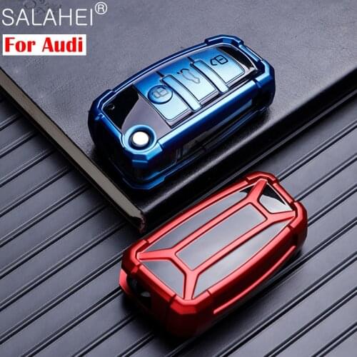 New TPU Car Key Cover Case Shell For Audi A1 A3 A4 A5 Q7 A6 C5 C6 TT Q3 Q7 S3 Anti-drop Protection Holder Car-Styling Accessorie