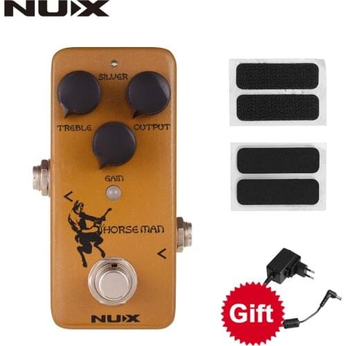 NUX NOD-1 Horseman Overdrive Pedal for Electric Guitar Effect 2 Working Modes True Buffer Bypass with Free Gift Pedal Adapter