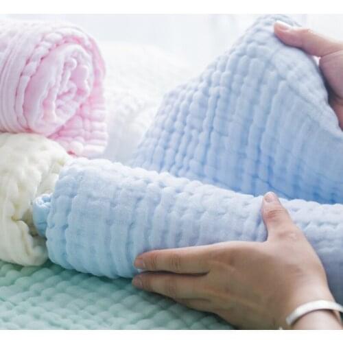 Pure cotton seersucker water absorbent bath towel baby cover blanket logo customized gifts wholesale 70*140cm
