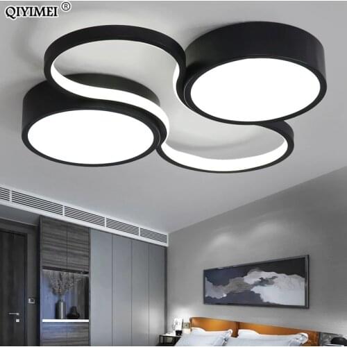 LED Chandeliers Light Modern Lamp Living Room Lighting art design Bedroom Kitchen Surface Mount Flush Panel Remote Control dero