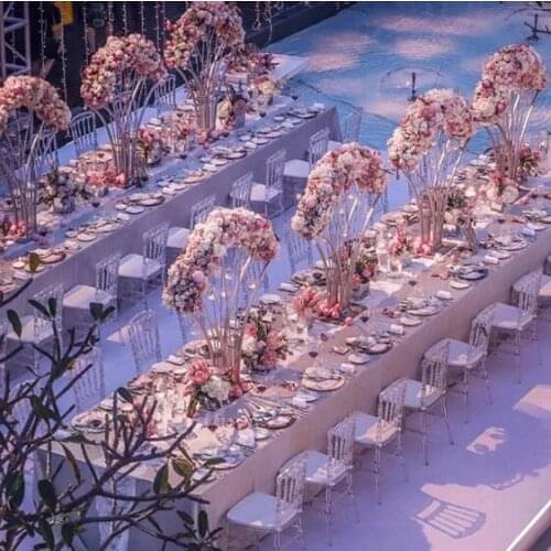 Gold metal Arch for wedding, centerpiece for table or aisle decoration