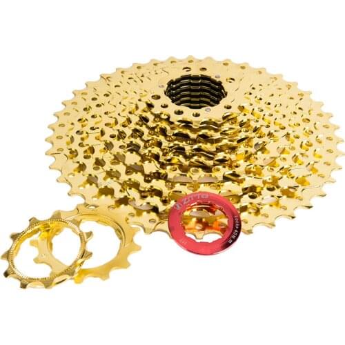 11-42T 10 Speed Wide Ratio MTB Mountain Bike Bicycle Gold Golden Cassette Sprockets for Shimano m6000 m610 m675 m780 SRAM Parts