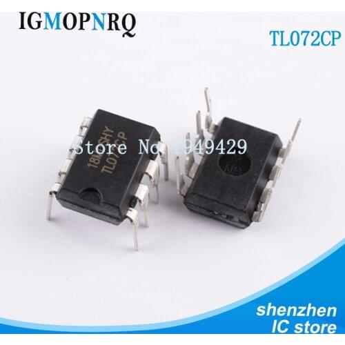 10PCS TL072CP DIP8 TL072 Operational amplifier op amp JFET Input Low Noise New