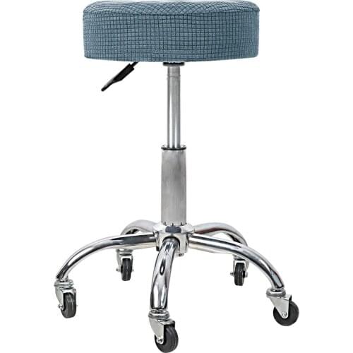 32-38CM Dia Elastic Round Bar Stool Cover Chair Seat Protectors Solid Color Slipcover Bar Stool Cover for Home Hotel