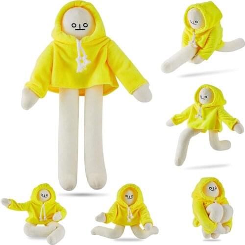 40CM New Popular Banana Man with Magnet Plush Toy Cute Korean Appease Dolls Stuffed Toys Birthday Gifts for Girls Children