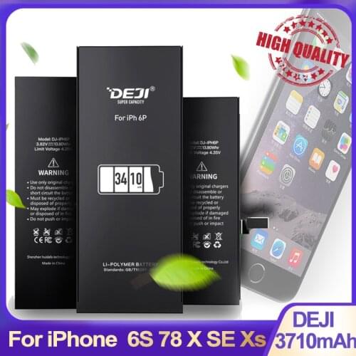 DEJI for iphone 6s battery X se 6 7 8 Xs battery High Capacity Internal Batteries Replacement Original Lithium battery Tools Kit