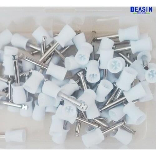 Free Shipping 100pc/Box Dental lab Oral hygiene Disposable Polishing Cups Brush Polisher Flat Latch Nylon Type Rubber Prophy Cup