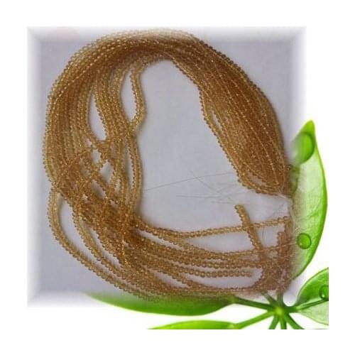 4mm 3mm Glitter Light topaz Colour Crystal Glass Rondelle Bead Loose Beads For Jewelry Accessories