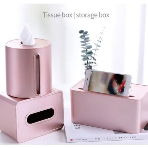 Household PP Facial Tissue Box Storage Case Hotel Restaurant Paper Dispenser