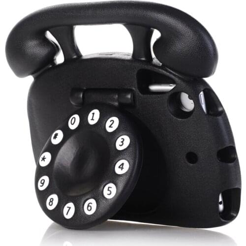 3D Cartoon Telephone Portable Handle Kids Safe Shockproof Stand Tablet Cover For Apple iPad mini 1 2 3 4 mini2 mini3 mini4 Case