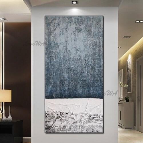Black And White Abstract Oil Painting 100% Hand Painted Texture Acrylic Paintings Picture High Quality Wall Showpieces Art