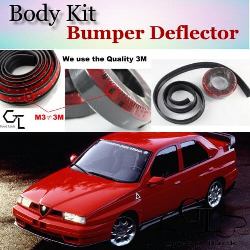 Bumper Lip Deflector Lips For Alfa Romeo 33 155 AR Front Spoiler Skirt For Fans Car Tuning / Body Kit / Strip