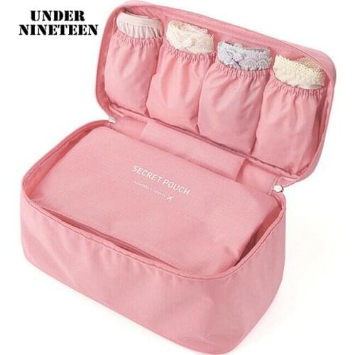 Under Nineteen Big Size Travel Organizer Bags Large Capacity Underwear Bra Socks Organizer Storage Box Free Shipping Custom Logo
