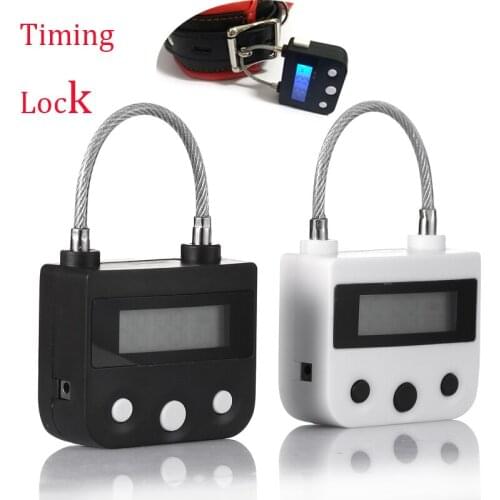 Electronic Bondage Lock, BDSM Fetish Handcuffs Mouth Gag Rechargeable Timing Switch Chastity Device Adult Games Couples Sex Toys