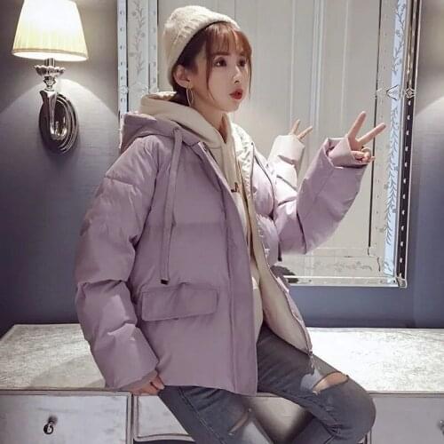 Katoon Wet Coat Women Short Coat Coated Jas 2020 New Fashion Winter Korean loose cats Wet Coated Jas Student Jas