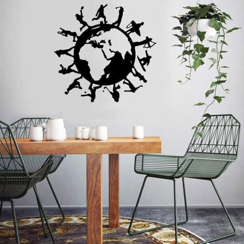 Cartoon Physical Exercise Wall Sticker Pvc Wall Art Stickers Modern Fashion Wallsticker For Kids Rooms Wall Art MURAL