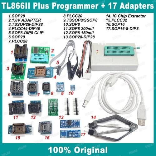XGECU DIY Kit New High Speed TL866II PLUS Programmer EPROM EEPROM FLASH BIOS AVR AL PIC Electronic Kits Electronic DIY